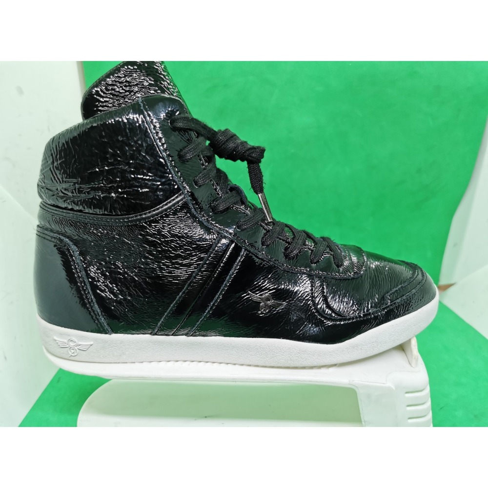Creative Recreation Milano Hi Men's Black Shining Sneakers Size 8 High Top - Picture 4 of 16